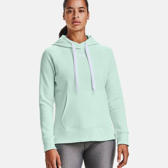 Under Armour Mint Green Hoodie Thermal Fleece Womens Plus Size 1X-2X NWT - Picture 2 of 6